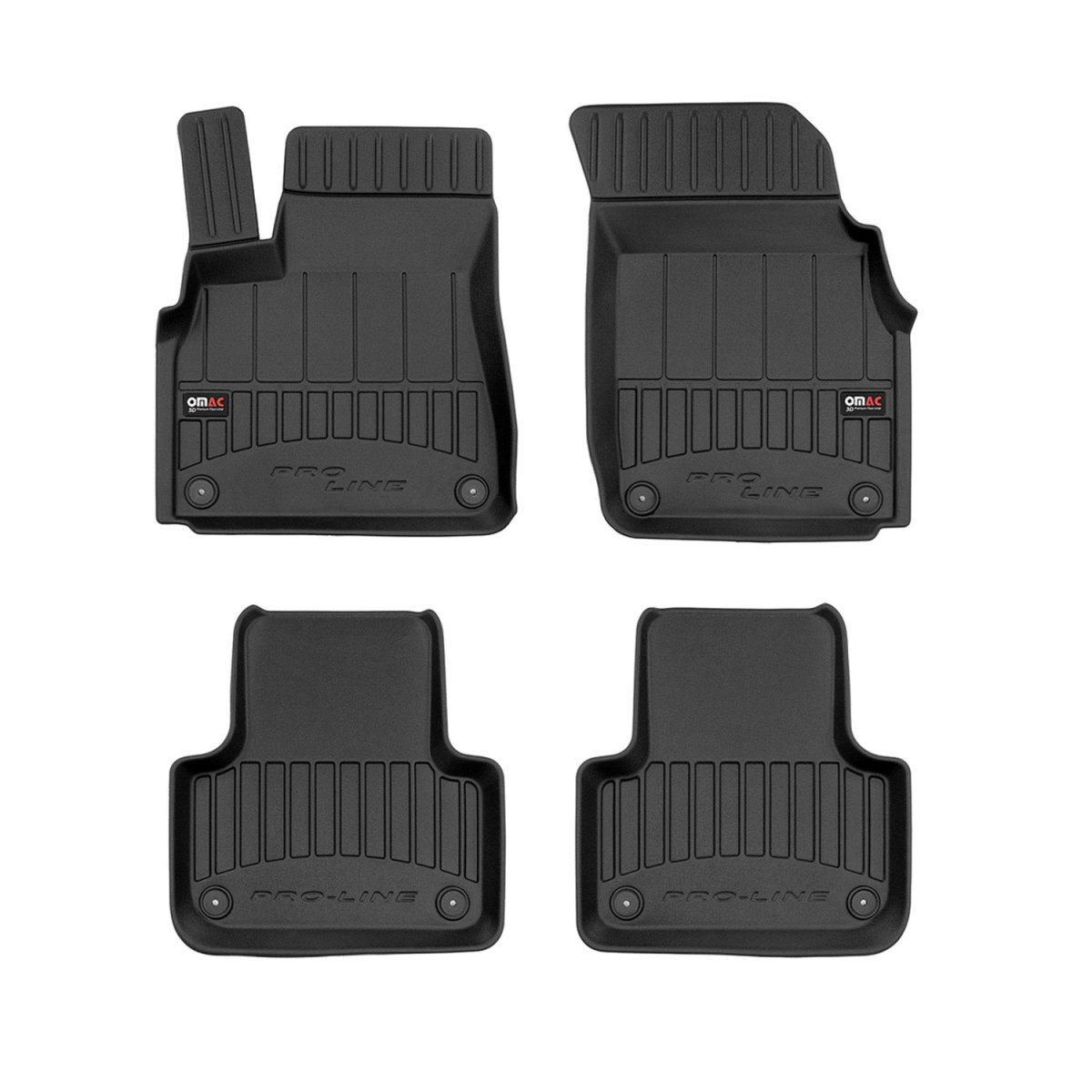 Audi Q8 Floor Mat - Omac - Proline Premium TPE - Black - '15-'25